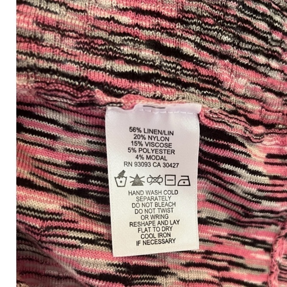 NIC + ZOE Sweet Song Linen Blend Cardigan | Open Front Lightweight | PL - Picture 4 of 4